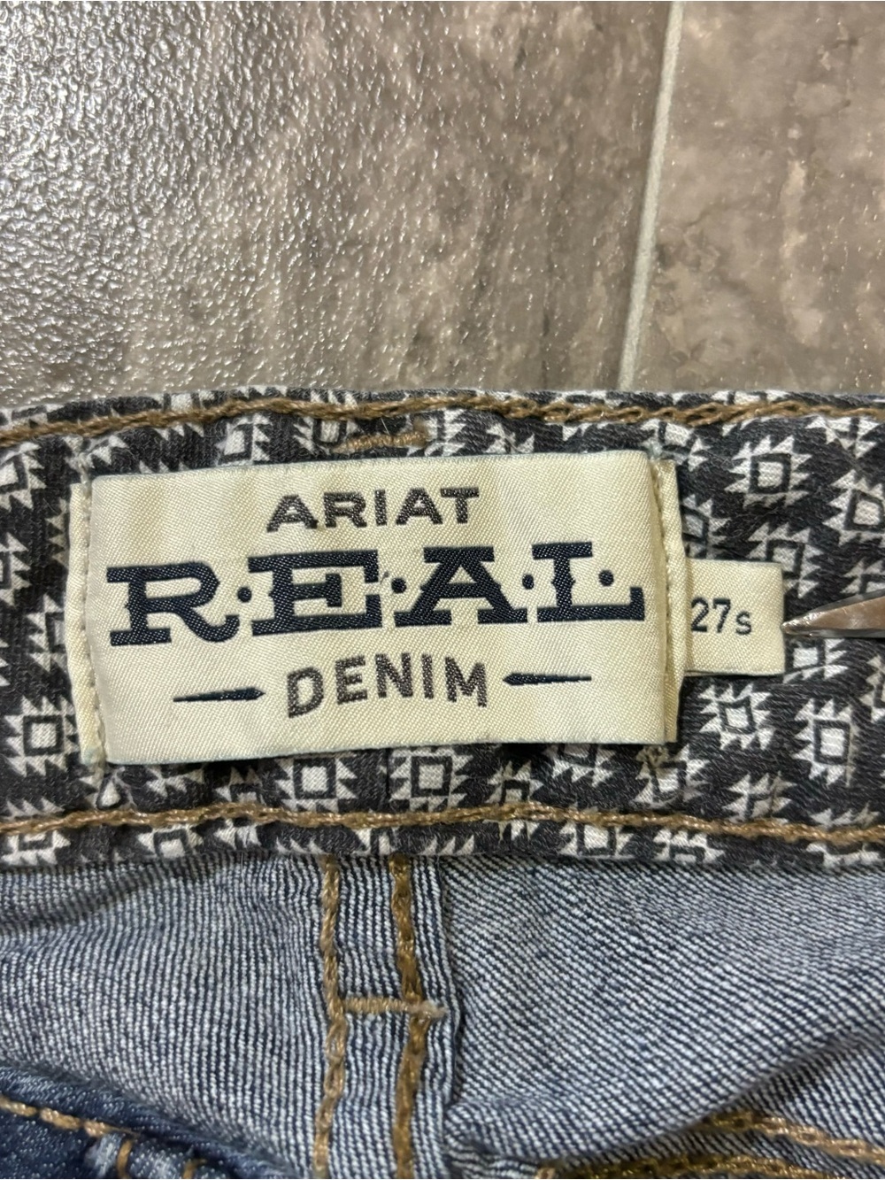 Ariat REAL Rosa Boot Jeans Dark Wash Stretch Western Denim 27S - Picture 8 of 16